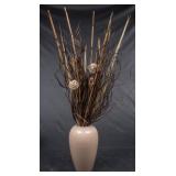 Royal Haeger Vase with Natural Dried Arrangement