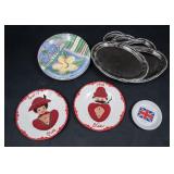 Lot of Ceramic Dishes and Serving Trays