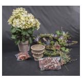 Lot of Floral Decor Items
