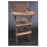 Vintage Wood High Chair