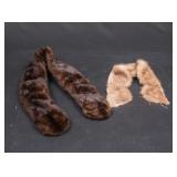 2 Vintage Fur Collars