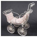 Cute Vintage Metal Baby Doll Stroller