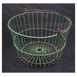 Nice Vintage Green Egg Basket