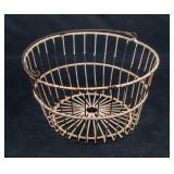 Vintage Wire Egg Basket with Handle