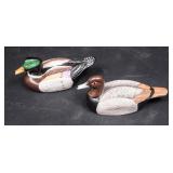 2 Ceramic Duck Figurines