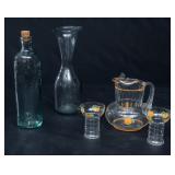 Lot of Glass Beverage Serving Pieces