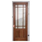 Nice Large Solid Core Wood Door with Double Glass