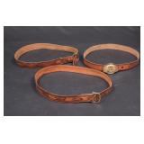 3 Hand Punched Leather Belts