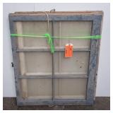 2 Vintage Painted 6 Pane Wood Windows