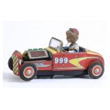 Japanese Mystery Action Tin Race Car with Driver