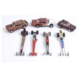 Lot of 7 Vintage Muscle Car & Dragster Models