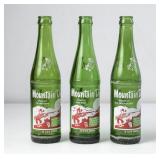 Lot of 3 Mountain Dew Hillbilly Name Bottles