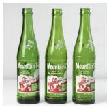 Lot of 3 Mountain Dew Hillbilly Name Bottles