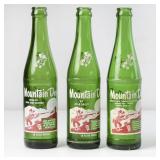 Lot of 3 Mountain Dew Hillbilly Name Bottles