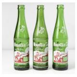Lot of 3 Mountain Dew Hillbilly Name Bottles