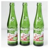 Lot of 3 Mountain Dew Hillbilly Name Bottles