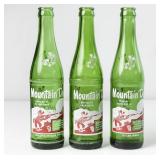 Lot of 3 Mountain Dew Hillbilly Name Bottles