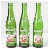 Lot of 3 Mountain Dew Hillbilly Name Bottles