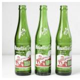 Lot of 3 Mountain Dew Hillbilly Name Bottles