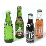 Lot of 4 Soda Filled Bottles