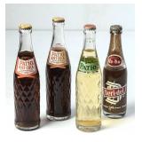 Lot of 4 Soda Filled Bottles