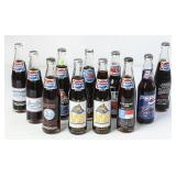 Large Lot of Pepsi Collector Bottles with Product