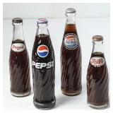 Lot of 4 Pepsi or Diet Pepsi Bottle with Product