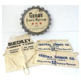 Lot of Globe Corn Syrup Lid and