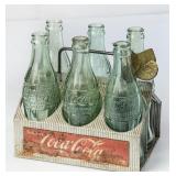 Vintage Metal Coca-Cola 6 Pack Caddy/Carrier