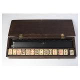 Vintage Card Game with Miniature Card Tiles