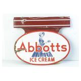 Abbotts Ice Cream Porcelain Sign