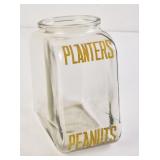 Planters Peanuts Slant Top Glass Jar