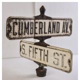 Very Cool Vintage Street Sign with Holder