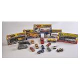 Lot of Collectible Cars and 4 Shell Train Cars