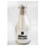 Biltmore Dairy Farms Round Quart Clear Milk Bottle