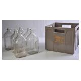 Biltmore Crate w/6 Embossed 1/2 Gallon Bottles