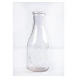 Gold-View Dairy, NC Embossed Quart Milk Bottle