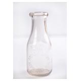 Arcadia Dairy, NC Embossed Pint Milk Bottle