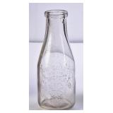 WC Shope Dairy, NC Embossed Quart Milk Bottle