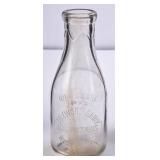 Boxwood Dairy, NC Embossed Quart Milk Bottle