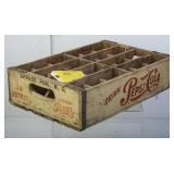 Pepsi-Cola 24 Bottle Wooden Crate from Spruce Pine