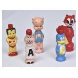 Lot of 5 Vintage Colgate Soaky Bubble Bath Bottles