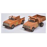 2 Tonka Pressed Steel State Hi-Way Dept Vehicles