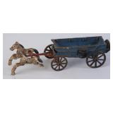 Cast Iron Horse Drawn Cart