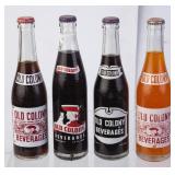 Lot of Old Colony Soda Bottles with Product