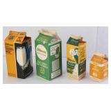 4 Biltmore Cardboard Milk Cartons