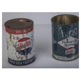 2 Pepsi One Gallon Syrup Cans