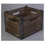 Biltmore Dairy Farms Wood and Metal Milk Crate