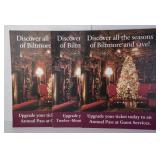 3 Biltmore Metal Holiday Advertising Signs
