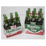 2 Mountain Dew Hillbilly 6 Packs with Bottles